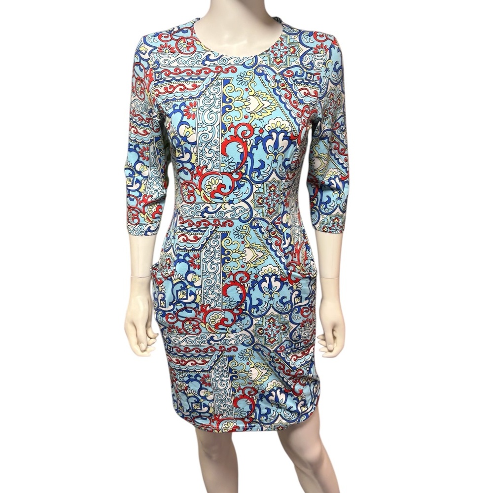 J. McLaughlin Catalyst Print Dress - size small - Picture 1 of 4